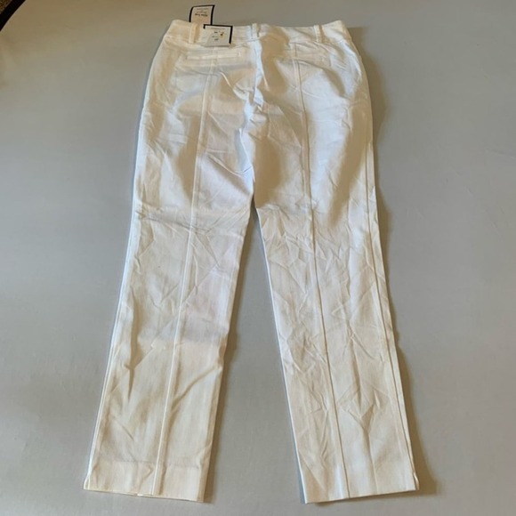 Charter Club White Newport Slim Leg Pants 6P - Damaged - Picture 6 of 7